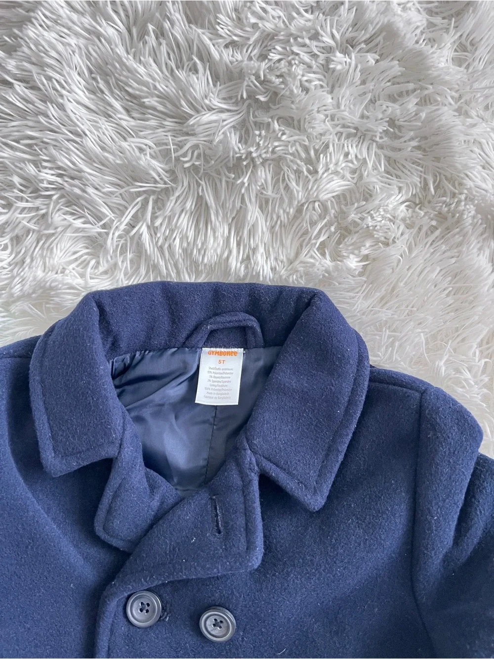 Gymboree Navy Double-Breasted Peacoat for Kids